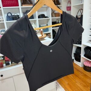 lululemon athletica Charcoal Crop Top